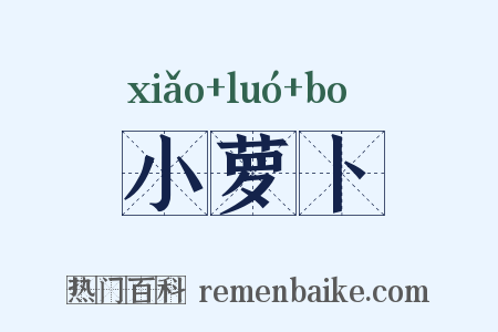 小萝卜是什么意思的图片